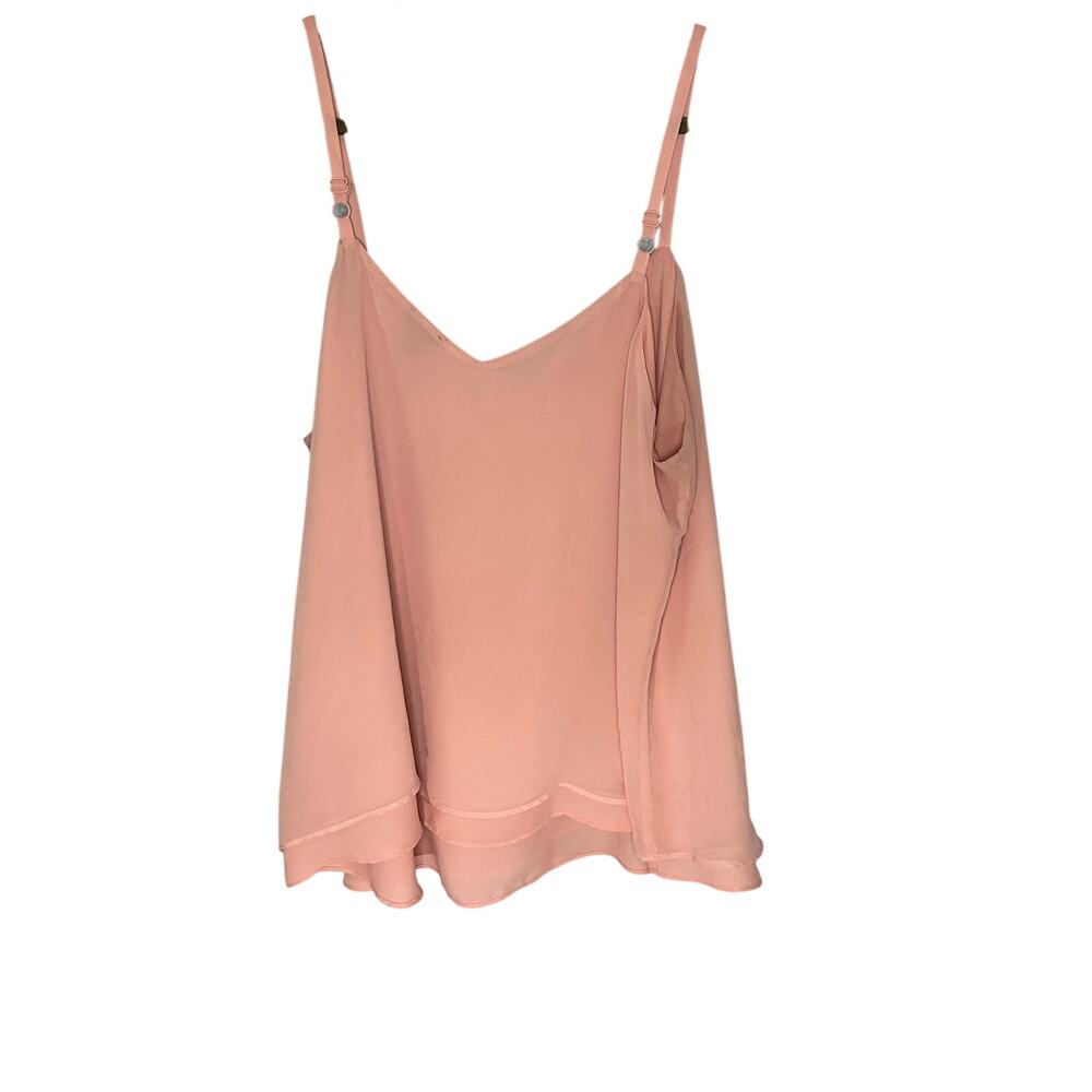 Torrid Sophie Chiffon Double-Layer Cami in a peachy or dusty pink color Size 1X